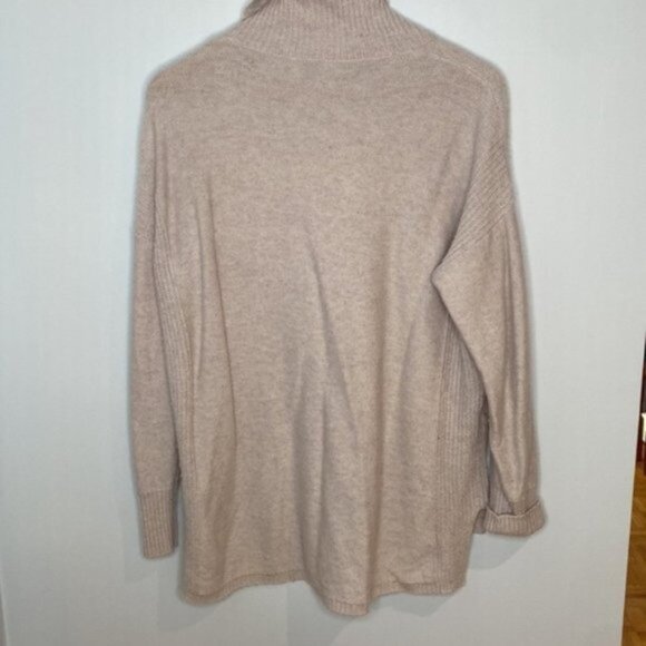 Hyba Women Light Pink Long Sleeve Turtleneck Knit Tunic Sweater Size Large - Picture 8 of 13